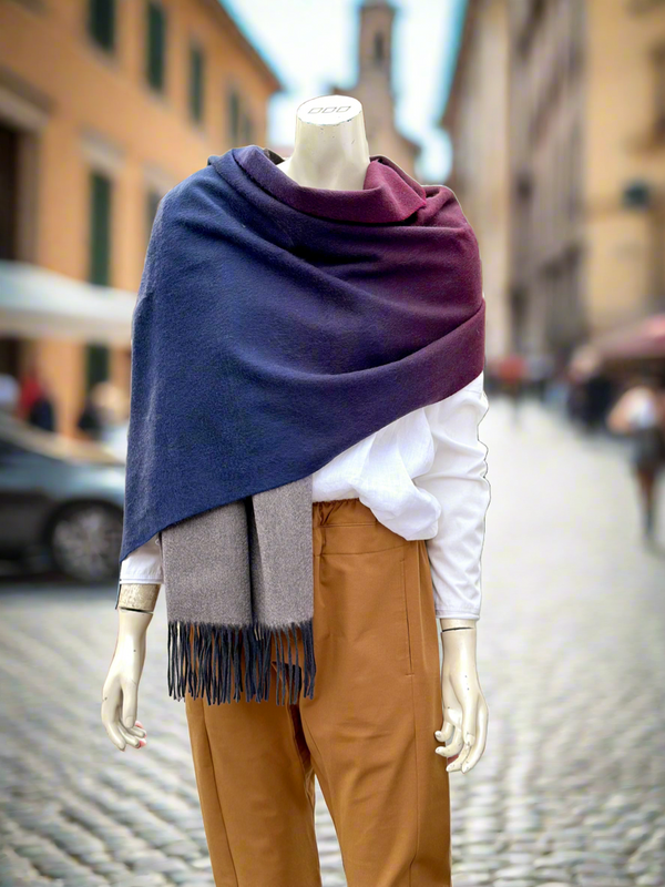 Barcelona Deluxe 100% Cashmere Travel Wrap 60cm | Multi Colour