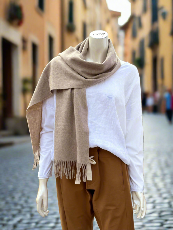 Amalfi 100% Cashmere Scarf | Chestnut