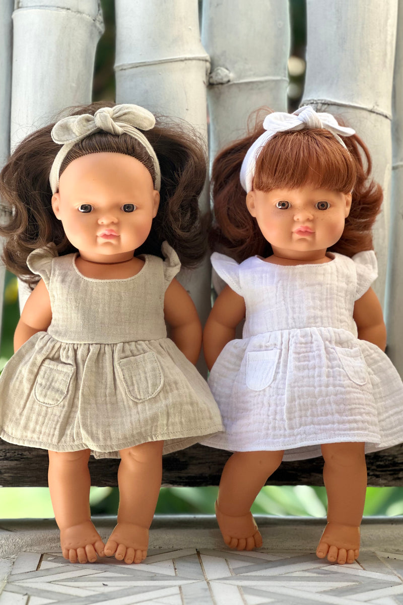 Miniland Doll Clothes | Chloe Dress & Headband 38cm