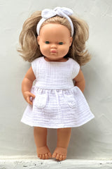 Miniland Doll Clothes | Hazel Dress & Headband 38cm