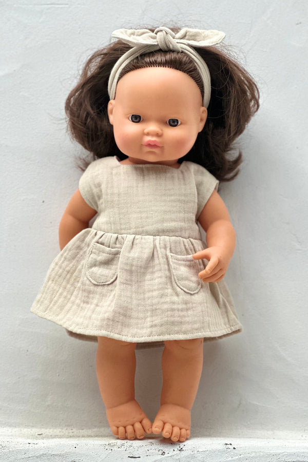 Miniland Doll Clothes | Hazel Dress & Headband 38cm