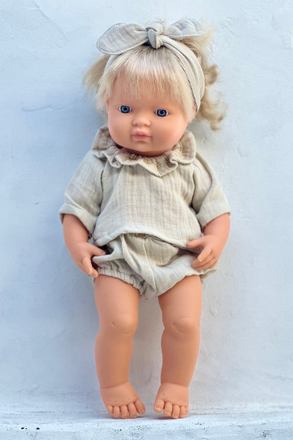 Miniland Doll Clothes | Lulu Top, Pants & Headband 38cm