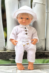 Miniland Doll Clothes | Noah Top, Pants & Hat 38cm