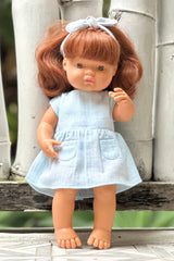 Miniland Doll Clothes | Hazel Dress & Headband 38cm