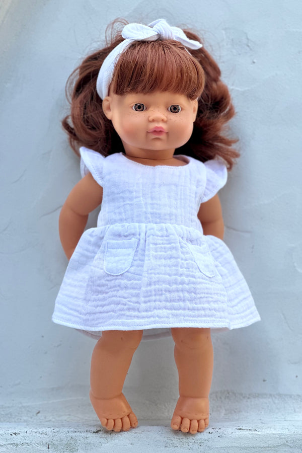 Miniland Doll Clothes | Chloe Dress & Headband 38cm