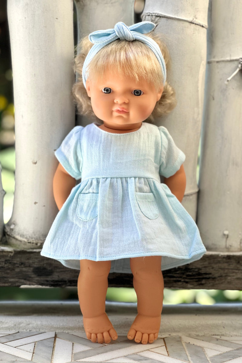 Miniland Doll Clothes | Serena Dress & Headband 38cm