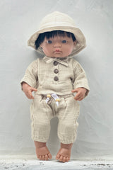 Miniland Doll Clothes | Noah Top, Pants & Hat 38cm