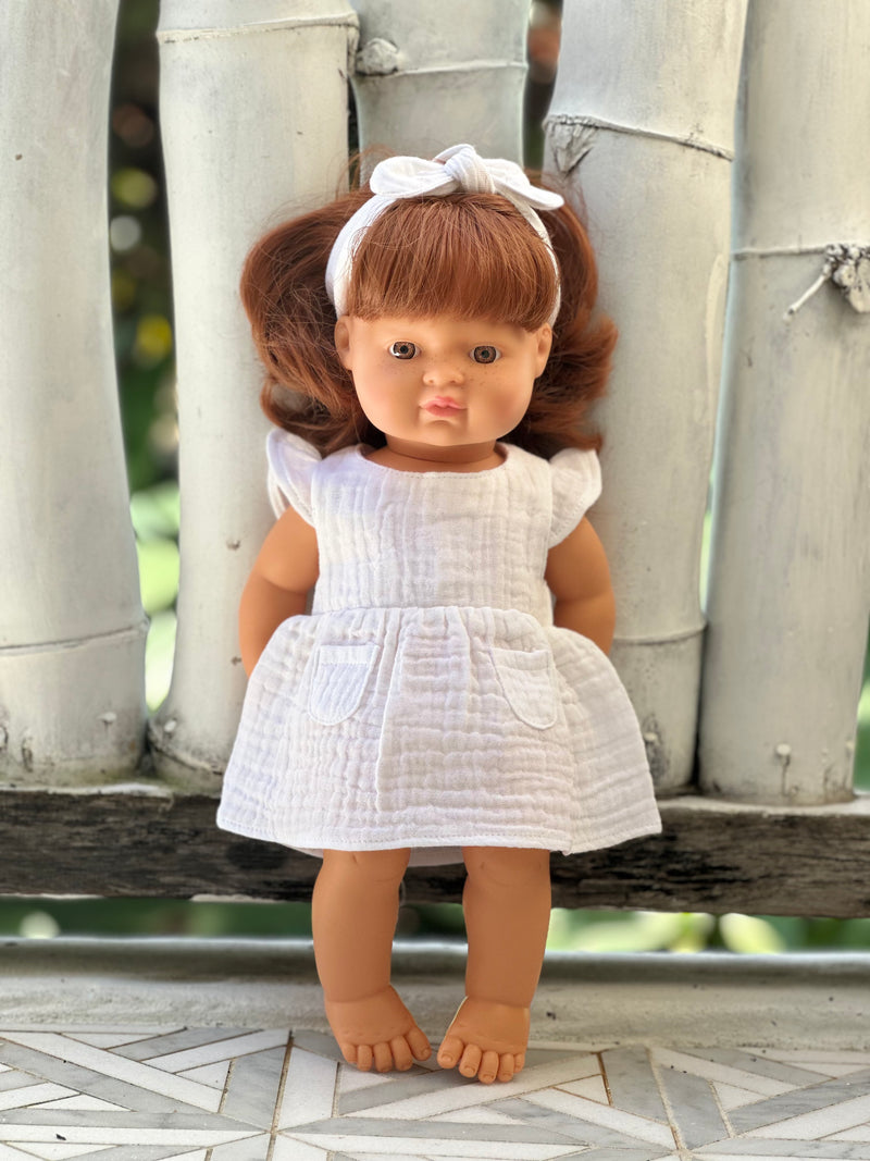 Miniland Doll Clothes | Serena Dress & Headband 38cm