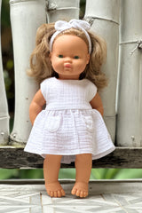 Miniland Doll Clothes | Hazel Dress & Headband 38cm