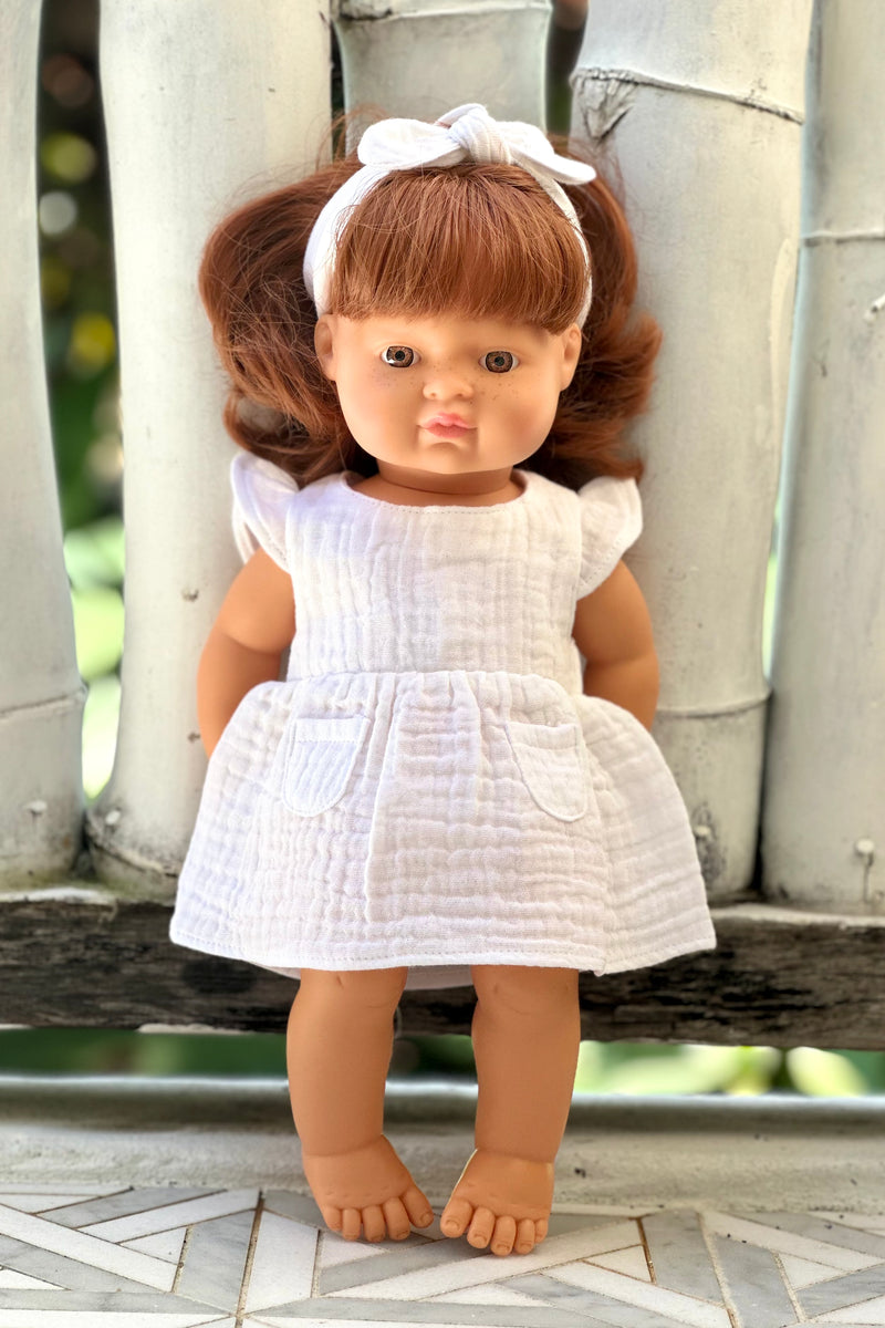 Miniland Doll Clothes | Chloe Dress & Headband 38cm