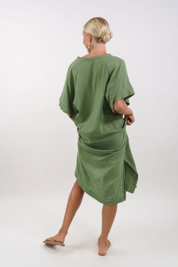 Milos Midi Kaftan Dress